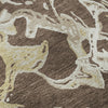 Piper Looms Mayfield Abstract AMF1035 Brown Machine Washable Area Rug Swatch Image