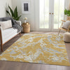 Piper Looms Mayfield Abstract AMF1035 Gold Machine Washable Area Rug Lifestyle Image Feature