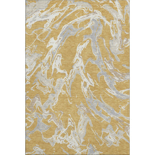 Piper Looms Mayfield Abstract AMF1035 Gold Machine Washable Area Rug main image