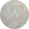 Piper Looms Mayfield Abstract AMF1035 Gray Machine Washable Area Rug Round Main Image