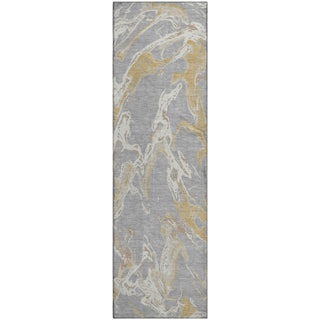 Piper Looms Mayfield Abstract AMF1035 Gray Machine Washable Area Rug Runner Main Image