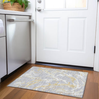 Piper Looms Mayfield Abstract AMF1035 Gray Machine Washable Area Rug Scatter Lifestyle Image Feature