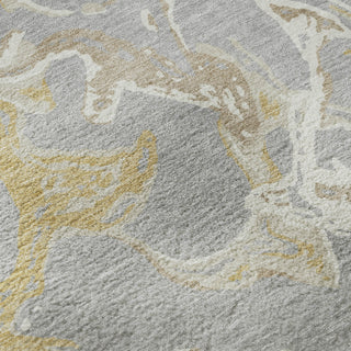 Piper Looms Mayfield Abstract AMF1035 Gray Machine Washable Area Rug Swatch Image