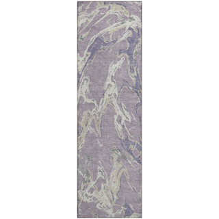 Piper Looms Mayfield Abstract AMF1035 Lavender Machine Washable Area Rug Runner Main Image