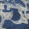 Piper Looms Mayfield Abstract AMF1035 Navy Machine Washable Area Rug Swatch Image
