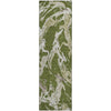 Piper Looms Mayfield Abstract AMF1035 Olive Machine Washable Area Rug Runner Main Image