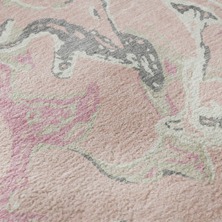 Piper Looms Mayfield Abstract AMF1035 Pink Machine Washable Area Rug Swatch Image