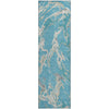 Piper Looms Mayfield Abstract AMF1035 Teal Machine Washable Area Rug Runner Main Image