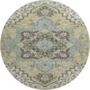 Piper Looms Mayfield Oriental AMF1036 Beige Machine Washable Area Rug Round Main Image