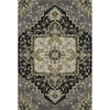 Piper Looms Mayfield Oriental AMF1036 Black Machine Washable Area Rug main image