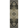 Piper Looms Mayfield Oriental AMF1036 Black Machine Washable Area Rug Runner Main Image