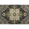 Piper Looms Mayfield Oriental AMF1036 Black Machine Washable Area Rug Scatter Main Image