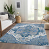 Piper Looms Mayfield Oriental AMF1036 Blue Machine Washable Area Rug Lifestyle Image Feature