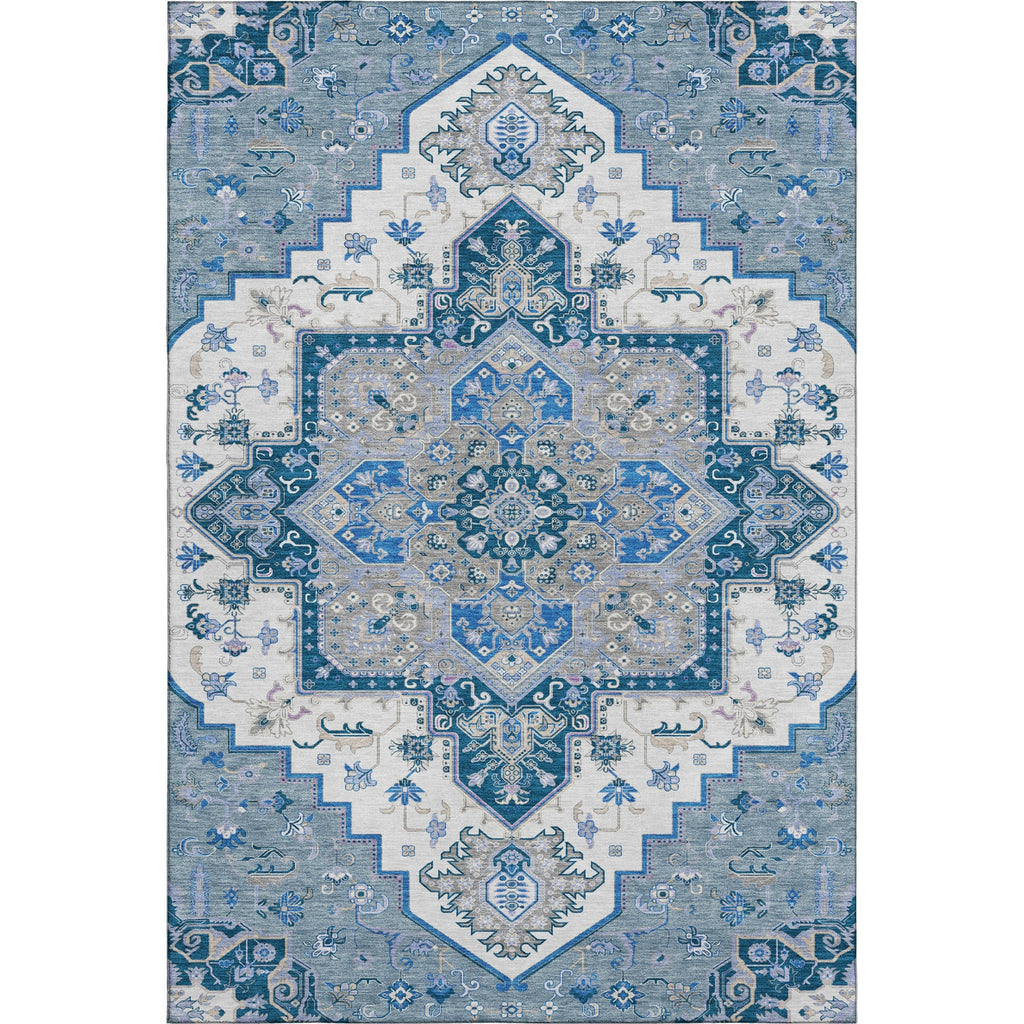 Piper Looms Mayfield Oriental AMF1036 Blue Machine Washable Area Rug main image