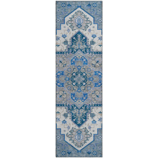 Piper Looms Mayfield Oriental AMF1036 Blue Machine Washable Area Rug Runner Main Image