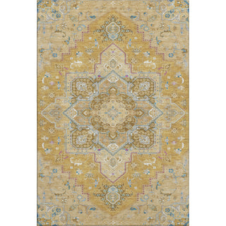 Piper Looms Mayfield Oriental AMF1036 Gold Machine Washable Area Rug main image