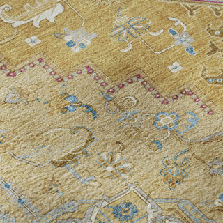 Piper Looms Mayfield Oriental AMF1036 Gold Machine Washable Area Rug Swatch Image