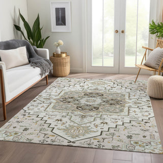 Piper Looms Mayfield Oriental AMF1036 Ivory Machine Washable Area Rug Lifestyle Image Feature