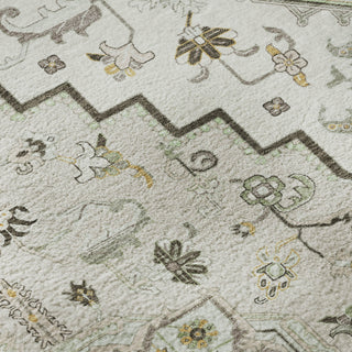 Piper Looms Mayfield Oriental AMF1036 Ivory Machine Washable Area Rug Swatch Image