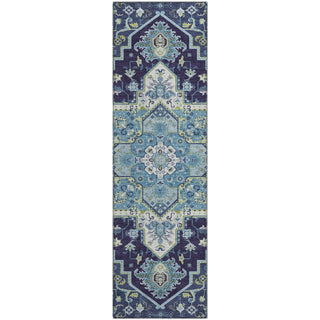 Piper Looms Mayfield Oriental AMF1036 Navy Machine Washable Area Rug Runner Main Image