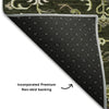Piper Looms Mayfield Oriental AMF1036 Olive Machine Washable Area Rug Backing Image