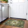 Piper Looms Mayfield Oriental AMF1036 Olive Machine Washable Area Rug Scatter Lifestyle Image Feature