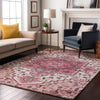 Piper Looms Mayfield Oriental AMF1036 Pink Machine Washable Area Rug Lifestyle Image Feature