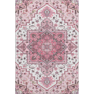 Piper Looms Mayfield Oriental AMF1036 Pink Machine Washable Area Rug main image