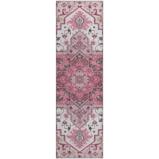 Piper Looms Mayfield Oriental AMF1036 Pink Machine Washable Area Rug Runner Main Image