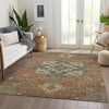 Piper Looms Mayfield Oriental AMF1036 Rust Machine Washable Area Rug Lifestyle Image Feature