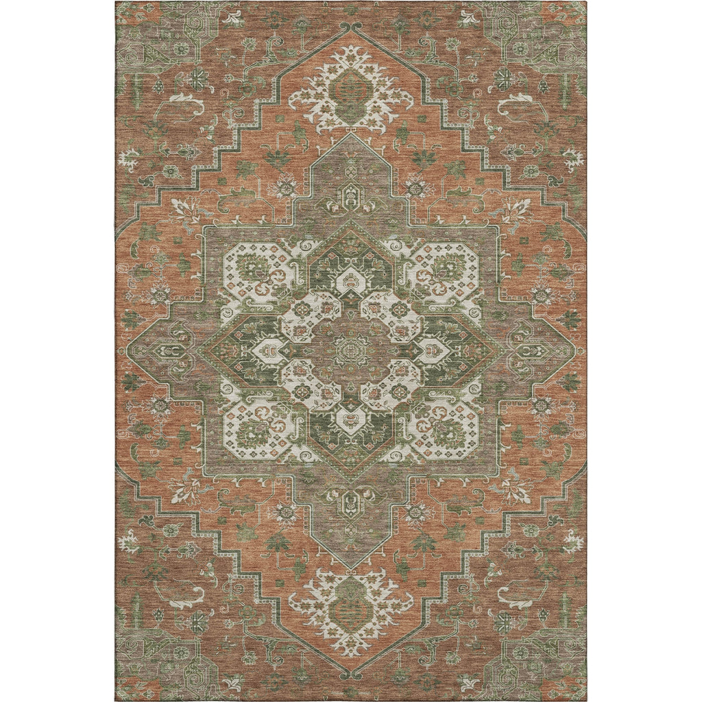 Piper Looms Mayfield Oriental AMF1036 Rust Machine Washable Area Rug main image