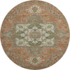 Piper Looms Mayfield Oriental AMF1036 Rust Machine Washable Area Rug Round Main Image