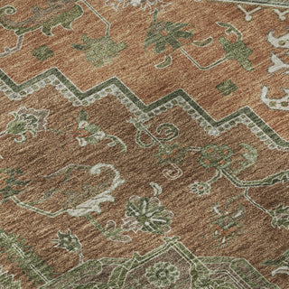 Piper Looms Mayfield Oriental AMF1036 Rust Machine Washable Area Rug Swatch Image