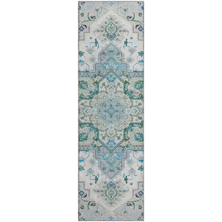 Piper Looms Mayfield Oriental AMF1036 Silver Machine Washable Area Rug Runner Main Image