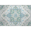 Piper Looms Mayfield Oriental AMF1036 Silver Machine Washable Area Rug Scatter Main Image