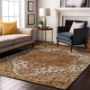 Piper Looms Mayfield Oriental AMF1036 Terracotta Machine Washable Area Rug Lifestyle Image Feature