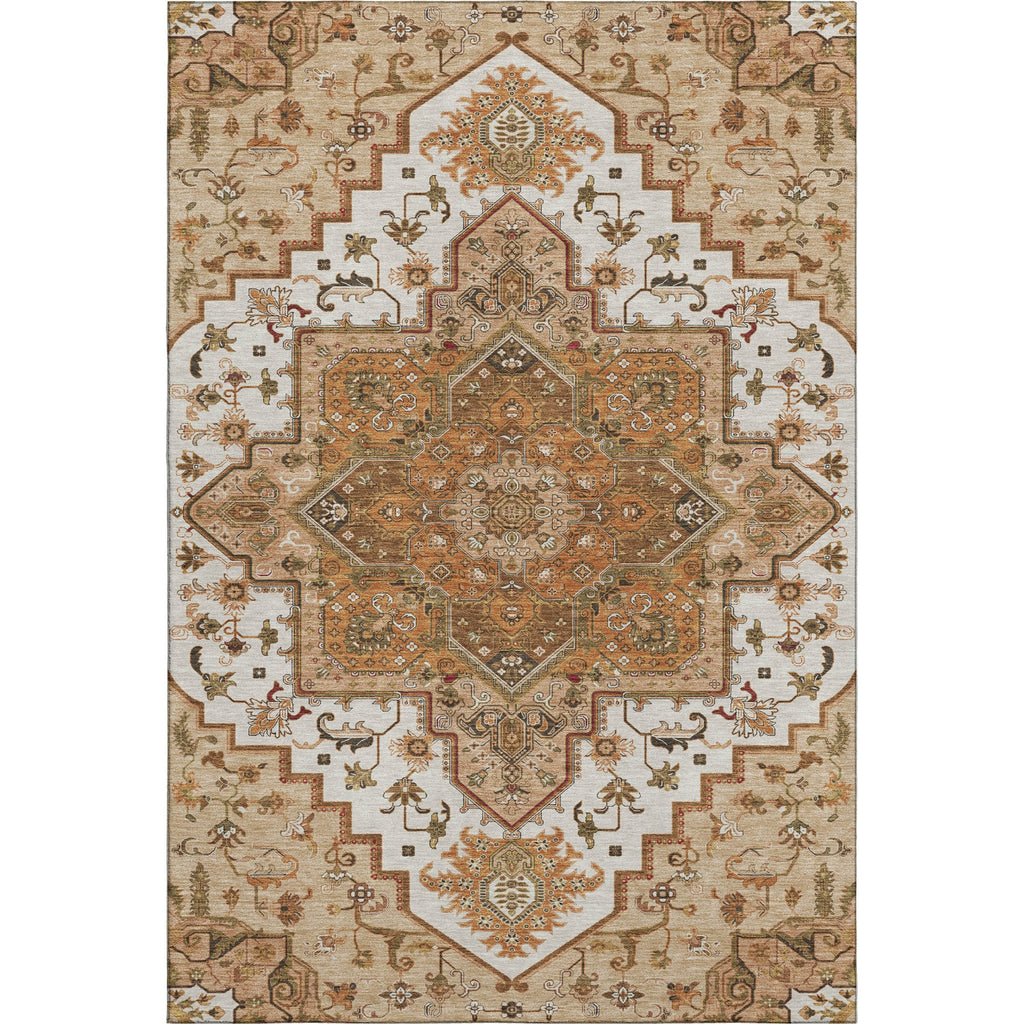 Piper Looms Mayfield Oriental AMF1036 Terracotta Machine Washable Area Rug main image