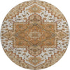 Piper Looms Mayfield Oriental AMF1036 Terracotta Machine Washable Area Rug Round Main Image