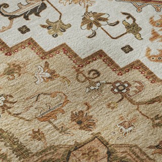 Piper Looms Mayfield Oriental AMF1036 Terracotta Machine Washable Area Rug Swatch Image