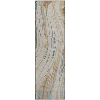 Piper Looms Mayfield Swirls AMF1037 Beige Machine Washable Area Rug Runner Main Image