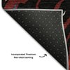 Piper Looms Mayfield Swirls AMF1037 Black Machine Washable Area Rug Backing Image