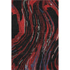 Piper Looms Mayfield Swirls AMF1037 Black Machine Washable Area Rug main image