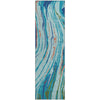 Piper Looms Mayfield Swirls AMF1037 Blue Machine Washable Area Rug Runner Main Image