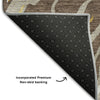 Piper Looms Mayfield Swirls AMF1037 Brown Machine Washable Area Rug Backing Image
