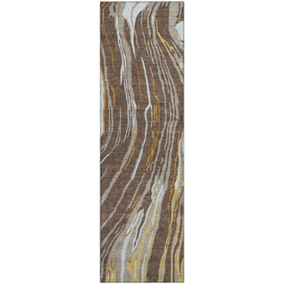 Piper Looms Mayfield Swirls AMF1037 Brown Machine Washable Area Rug Runner Main Image