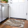 Piper Looms Mayfield Swirls AMF1037 Brown Machine Washable Area Rug Scatter Lifestyle Image Feature