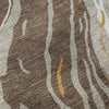 Piper Looms Mayfield Swirls AMF1037 Brown Machine Washable Area Rug Swatch Image
