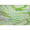 Piper Looms Mayfield Swirls AMF1037 Green Machine Washable Area Rug Scatter Main Image