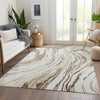 Piper Looms Mayfield Swirls AMF1037 Ivory Machine Washable Area Rug Lifestyle Image Feature