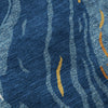 Piper Looms Mayfield Swirls AMF1037 Navy Machine Washable Area Rug Swatch Image